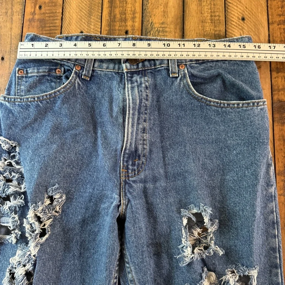 Levi's 550 Jeans Mens 30x32 Blue Distressed Straight Leg Made in USA Vintage
